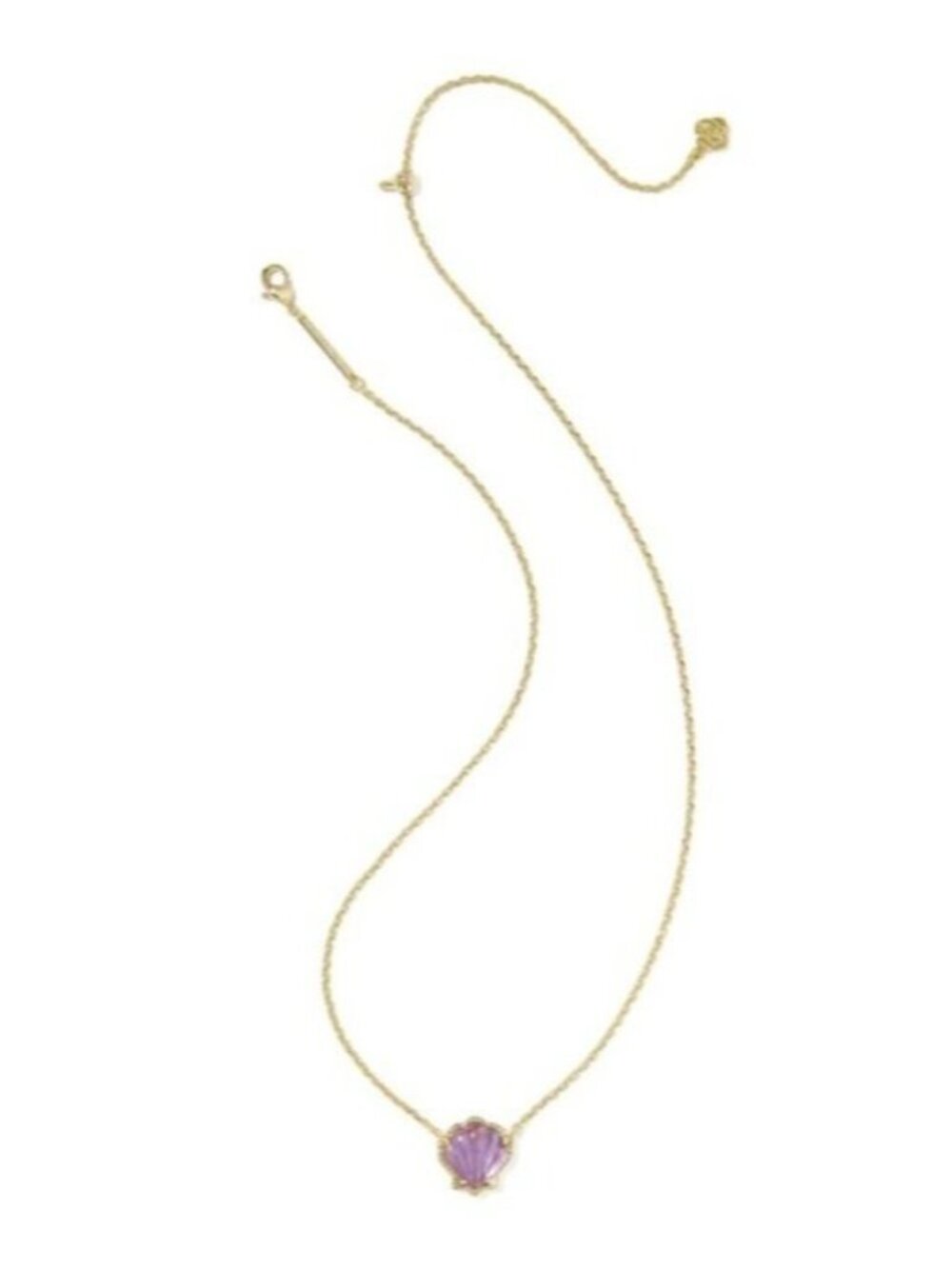 Kendra Scott x Brynne Shell Gold Short Pendant Necklace - Picture 3 of 3